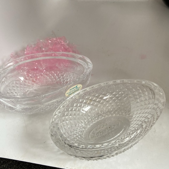 Fostoria lead crystal made for Avon Egg shaped box clear glass - Picture 2 of 3